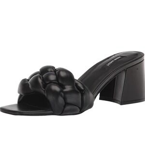 NINE WEST Women's Gotit3 Heeled Sandal Sz 8.5 Trendy, Versatile Braided Shoes